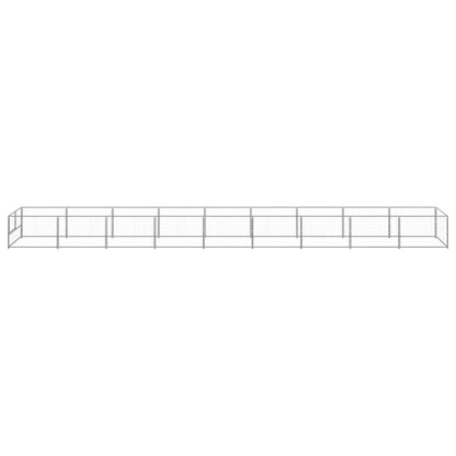 Dog cage silver 9 m² steel