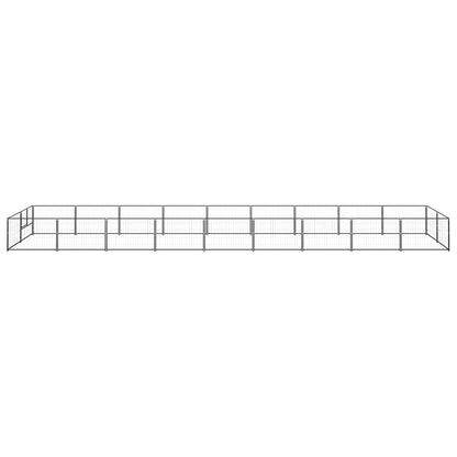Dog cage black 18 m² steel