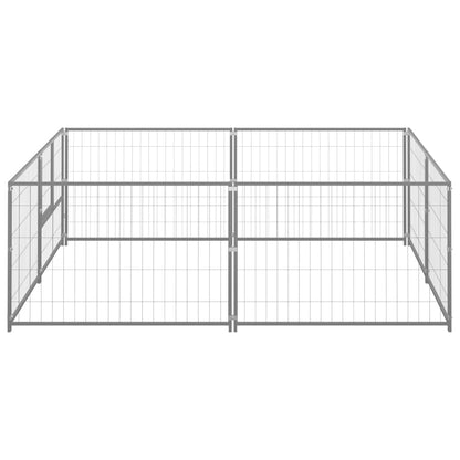Dog cage silver 4 m² steel
