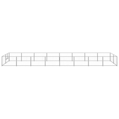 Dog cage silver 16 m² steel