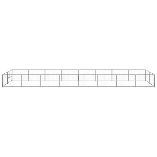 Dog cage silver 16 m² steel