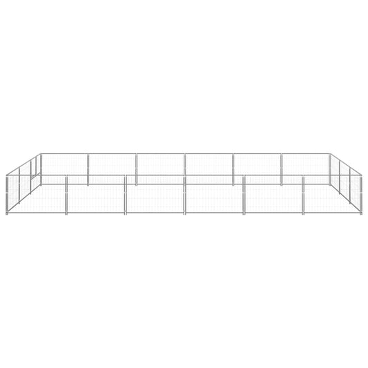 Dog cage silver 18 m² steel