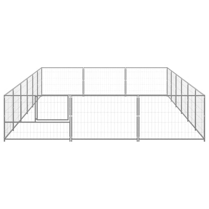 Dog cage silver 18 m² steel