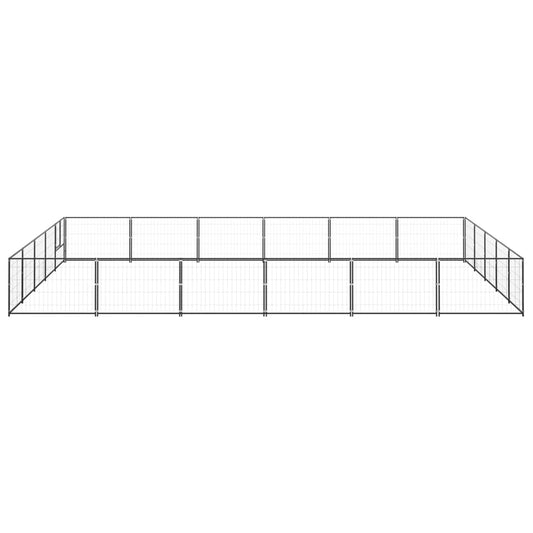 Dog cage black 30 m² steel