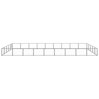 Dog cage black 45 m² steel