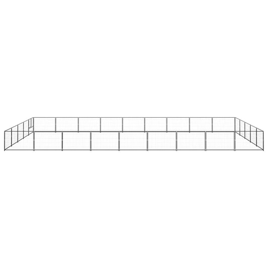 Dog cage black 45 m² steel