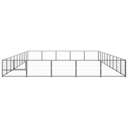 Dog cage black 45 m² steel