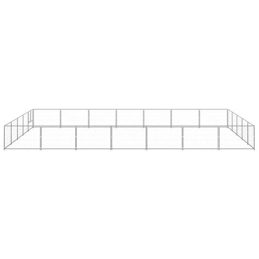 Dog cage silver 35 m² steel