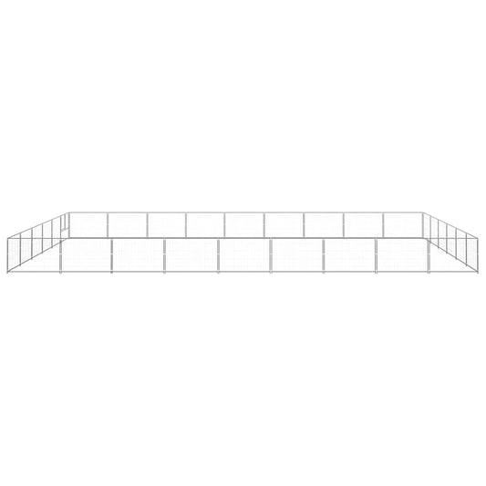 Dog cage silver 54 m² steel