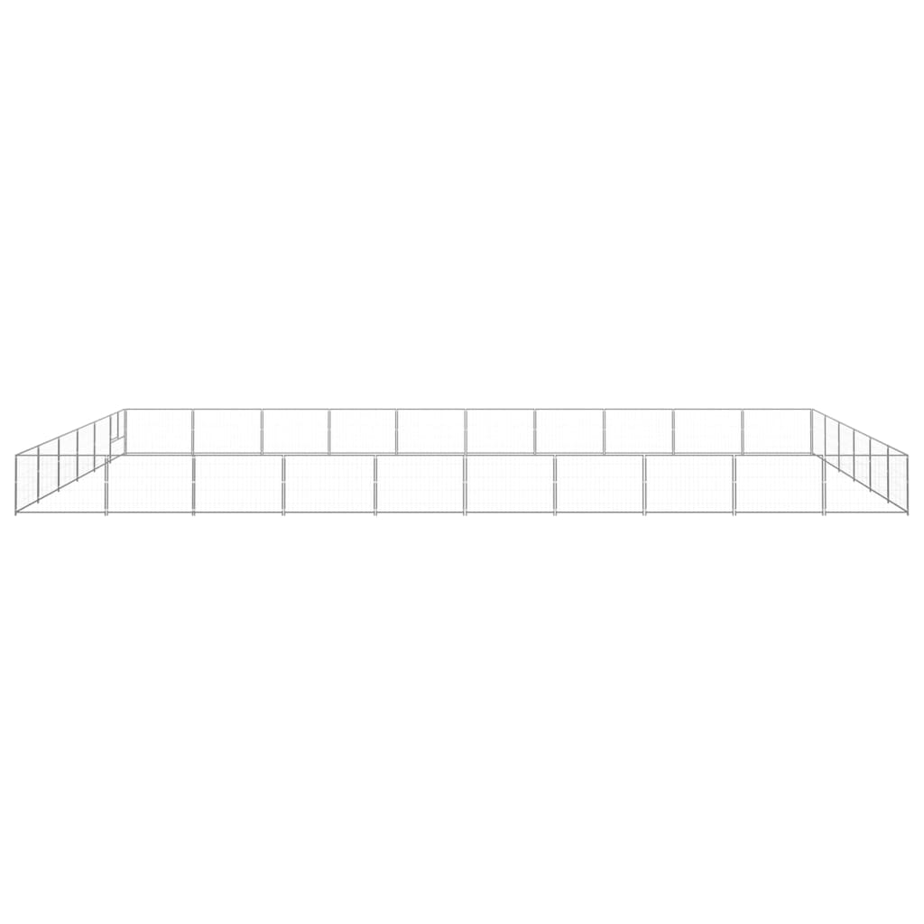 Dog cage silver 60 m² steel