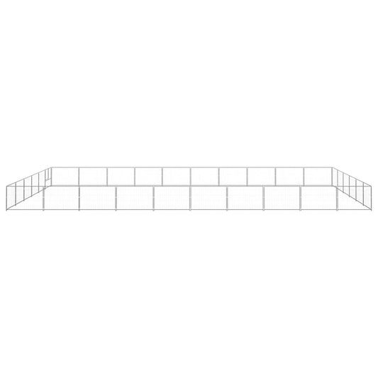 Dog cage silver 60 m² steel