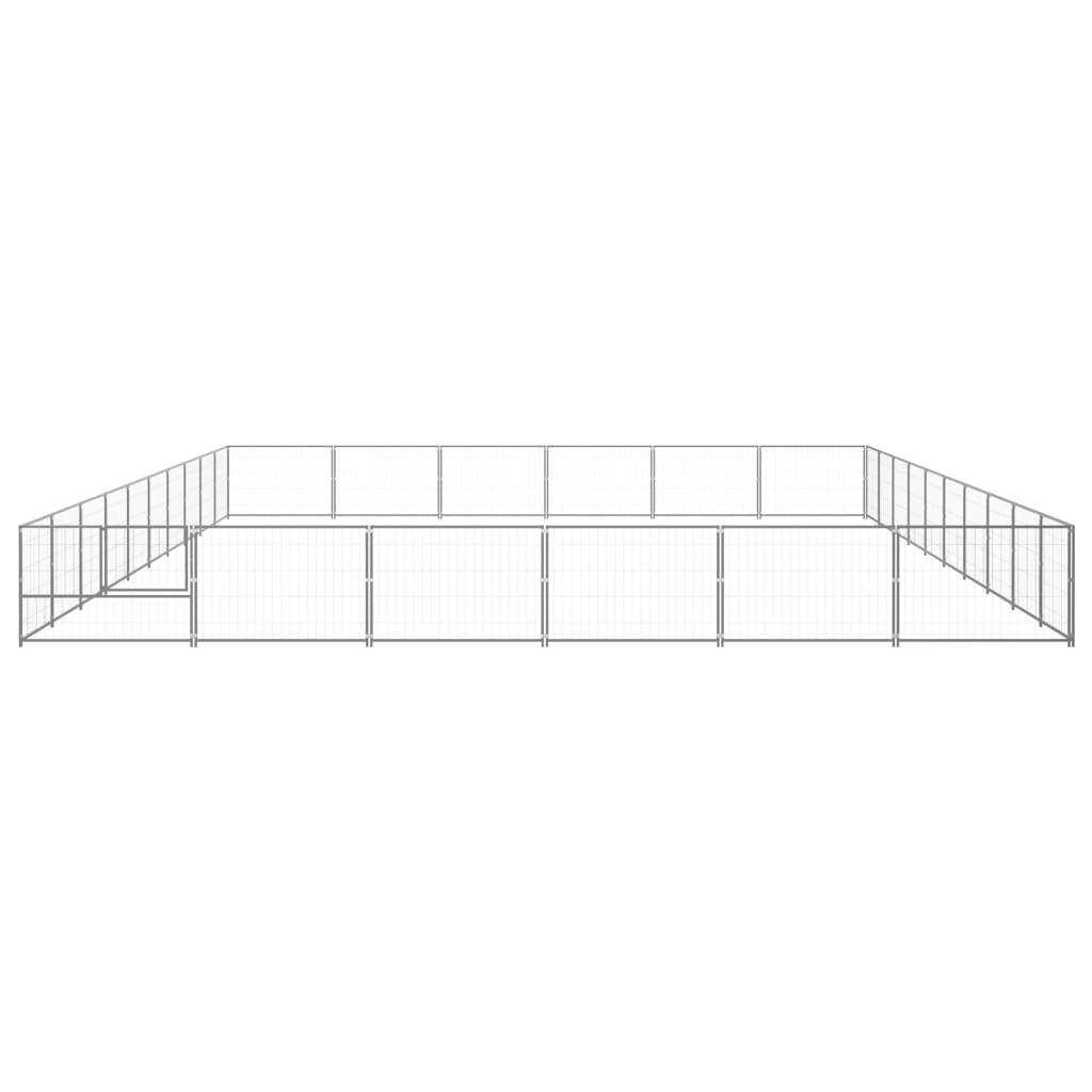 Dog cage silver 60 m² steel