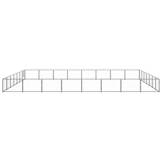 Dog cage black 56 m² steel