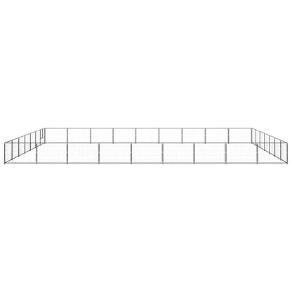 Dog cage black 63 m² steel