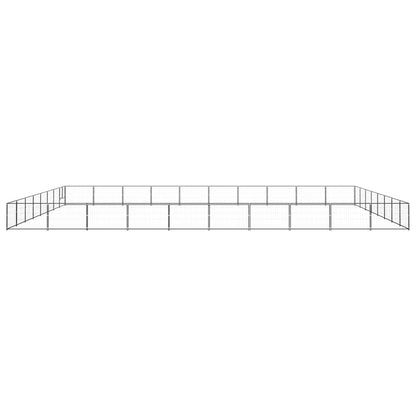 Dog cage black 80 m² steel