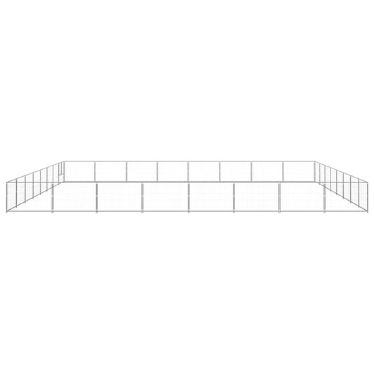 Dog cage silver 64 m² steel