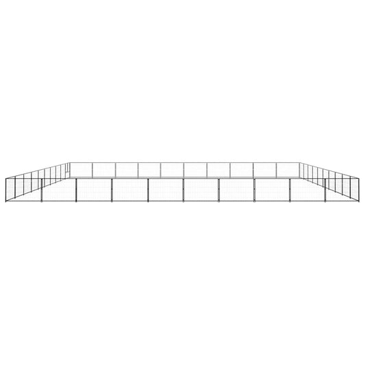 Dog cage black 100 m² steel