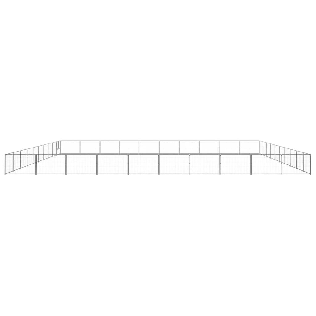 Dog cage silver 100 m² steel