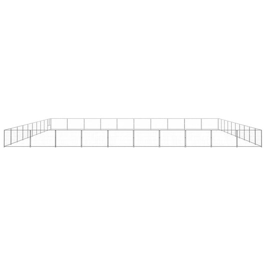 Dog cage silver 100 m² steel