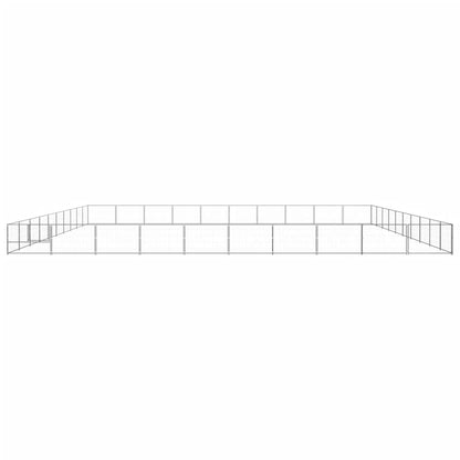 Dog cage silver 100 m² steel