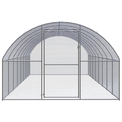 Kanojen ulkohäkki 3x8x2 m galvanoitu teräs