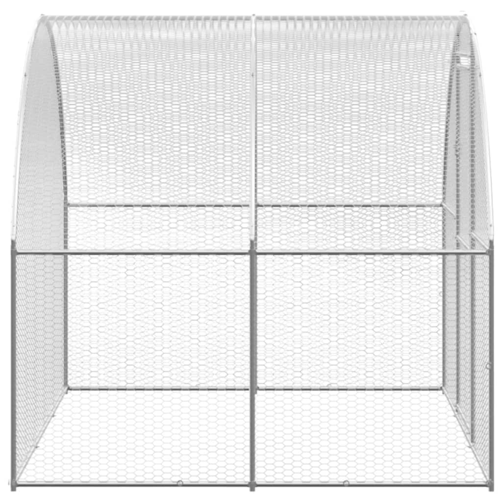 Kanojen ulkohäkki 3x8x2 m galvanoitu teräs