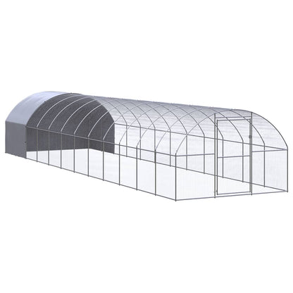 Outdoor chicken coop 3x12x2 m galvanized steel