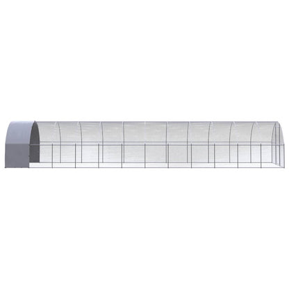 Outdoor chicken coop 3x12x2 m galvanized steel