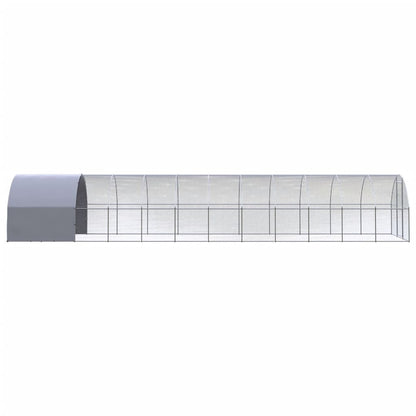 Outdoor chicken coop 3x12x2 m galvanized steel
