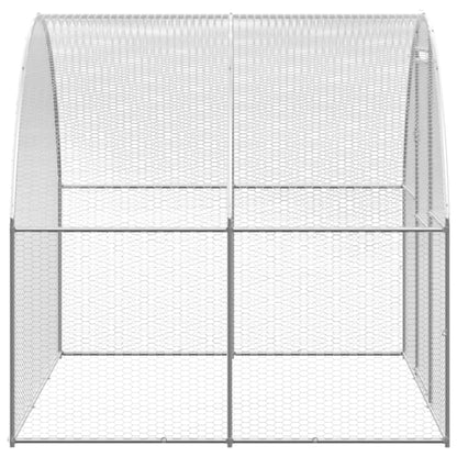 Outdoor chicken coop 3x12x2 m galvanized steel