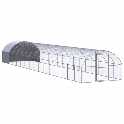 Outdoor chicken coop 3x16x2 m galvanized steel