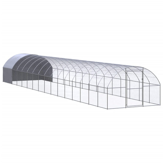 Outdoor chicken coop 3x16x2 m galvanized steel