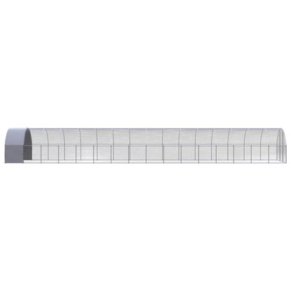 Outdoor chicken coop 3x16x2 m galvanized steel