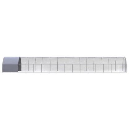 Outdoor chicken coop 3x16x2 m galvanized steel