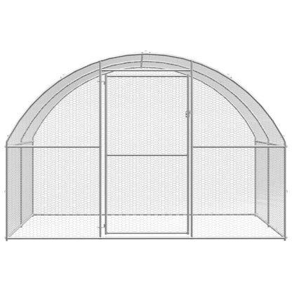 Outdoor chicken coop 3x16x2 m galvanized steel
