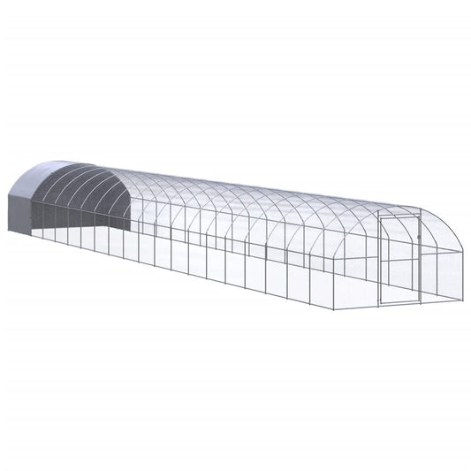 Outdoor chicken coop 3x20x2 m galvanized steel