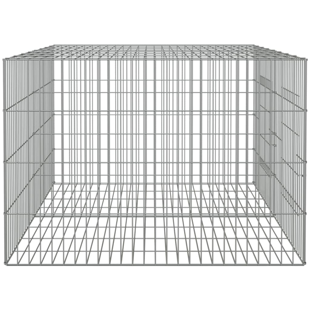 2-panel Rabbit Cage 110x79x54 cm galvanized iron