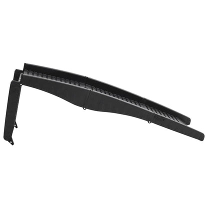 Foldable dog ramp black 153x40x12.5 cm plastic