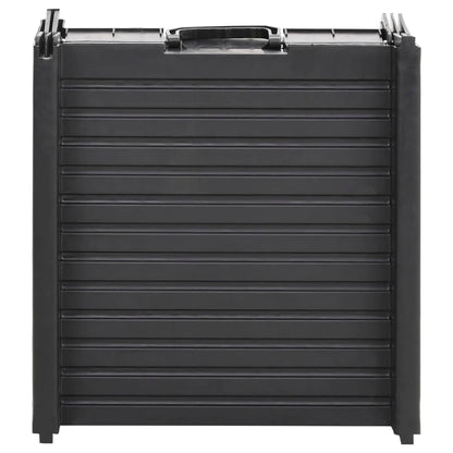 Foldable dog ramp black 153x40x12.5 cm plastic