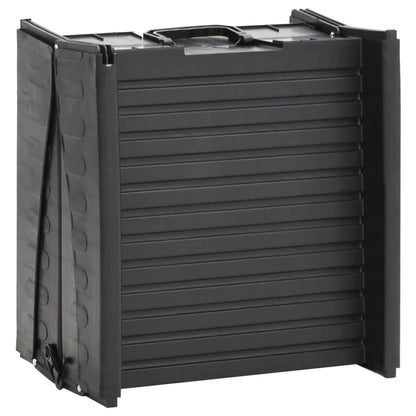 Foldable dog ramp black 153x40x12.5 cm plastic