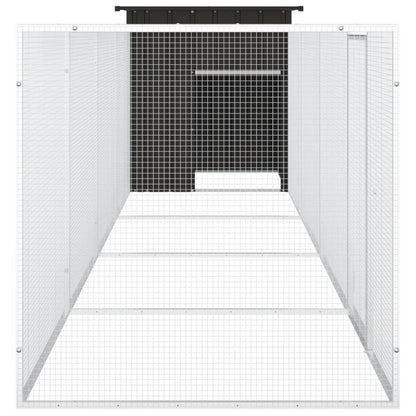 Chicken coop anthracite 500x91x100 cm galvanized steel