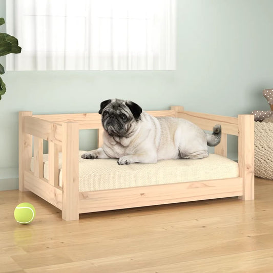 Dog bed 65.5x50.5x28 cm solid pine