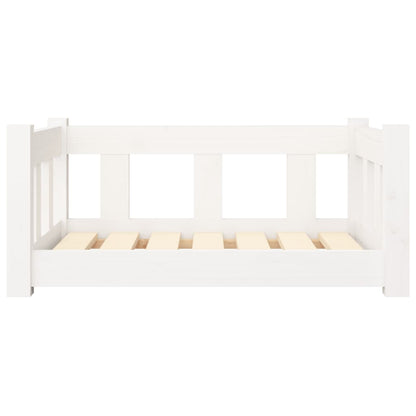 Dog bed white 65.5x50.5x28 cm solid pine