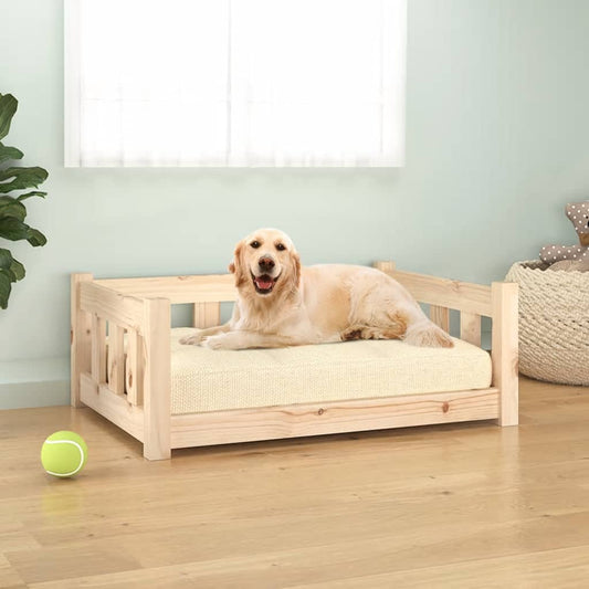 Dog bed 75.5x55.5x28 cm solid pine