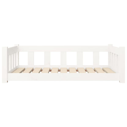 Dog bed white 95.5x65.5x28 cm solid pine