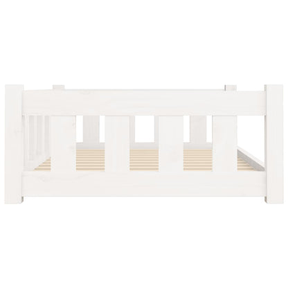 Dog bed white 95.5x65.5x28 cm solid pine