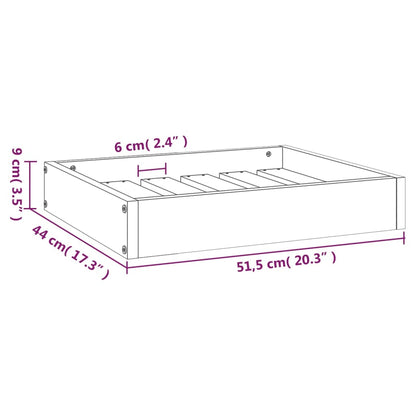 Dog bed 51.5x44x9 cm solid pine