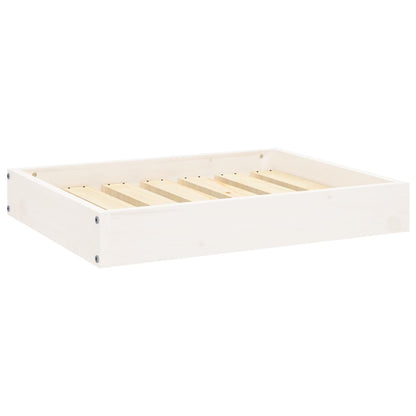 Dog bed white 61.5x49x9 cm solid pine