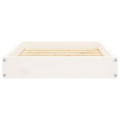 Dog bed white 61.5x49x9 cm solid pine