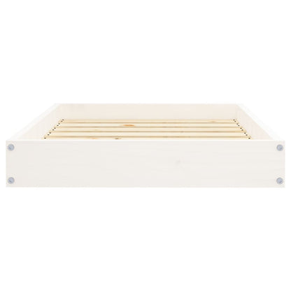 Dog bed white 71.5x54x9 cm solid pine